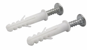 2 tornillos y tarugos p/ Acces. Pared