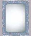 Espejo 70x90 Rectangular Borde Celeste