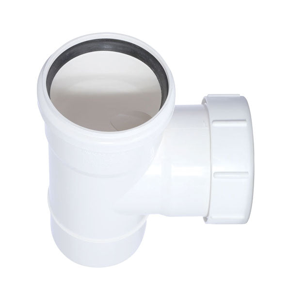 TEE REGISTRO SANITARIO BLANCO – 75mm