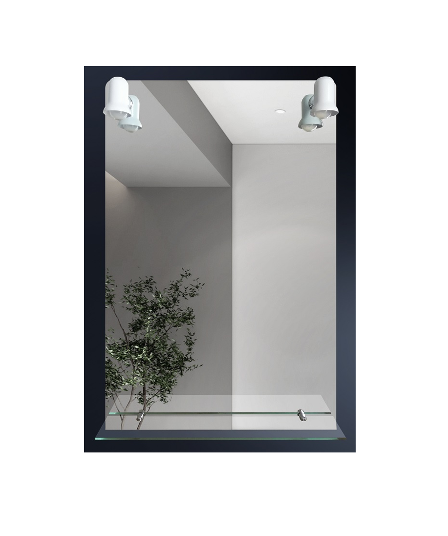 Espejo 60x90 Rectang. /Repisa y 2 luces