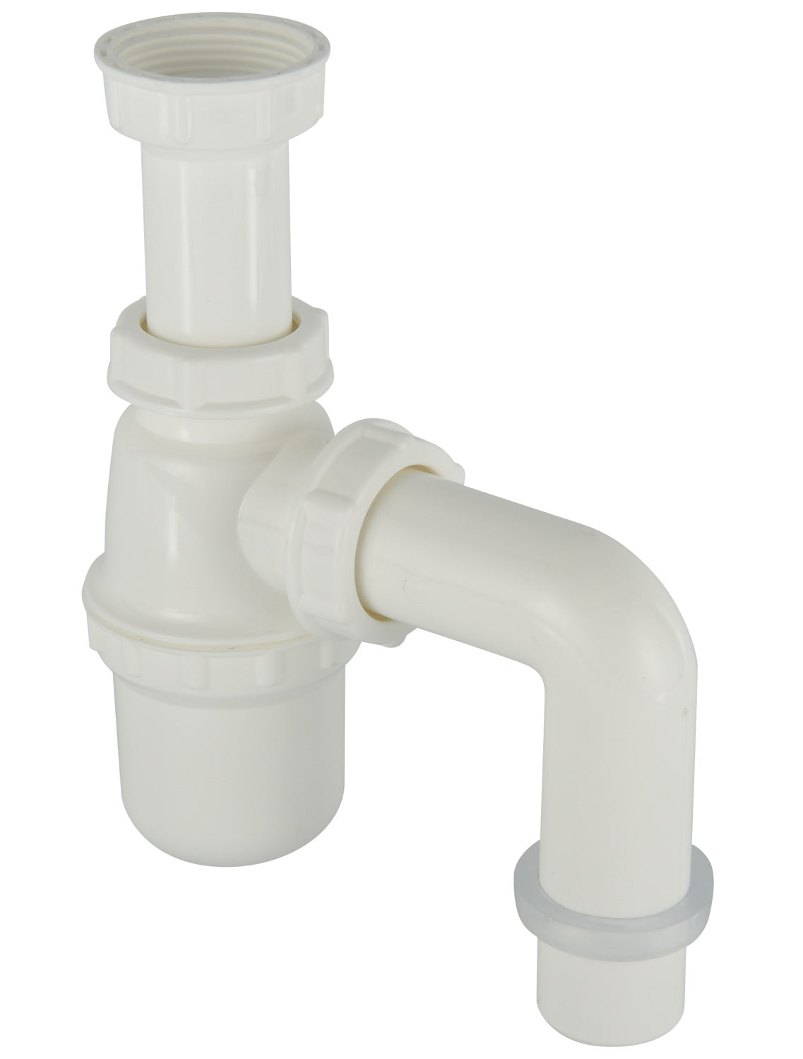 Sifón 1.1/4" Plástico con Codo Salida