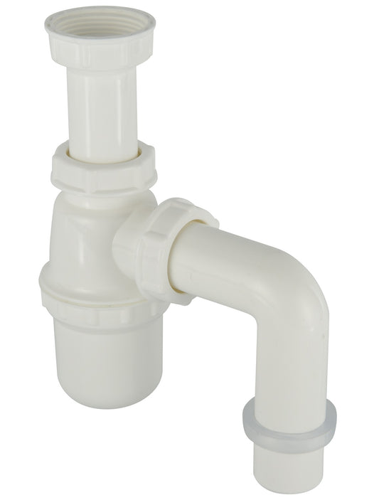 Sifón 1.1/4" Plástico con Codo Salida