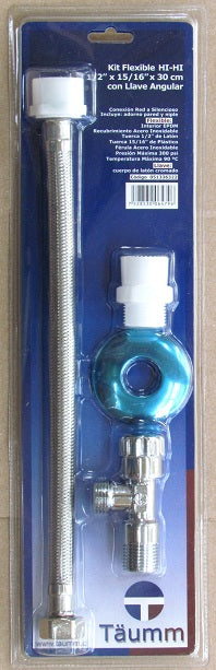 Flexible /Llave Angular1/2" x7/8" 30 cm