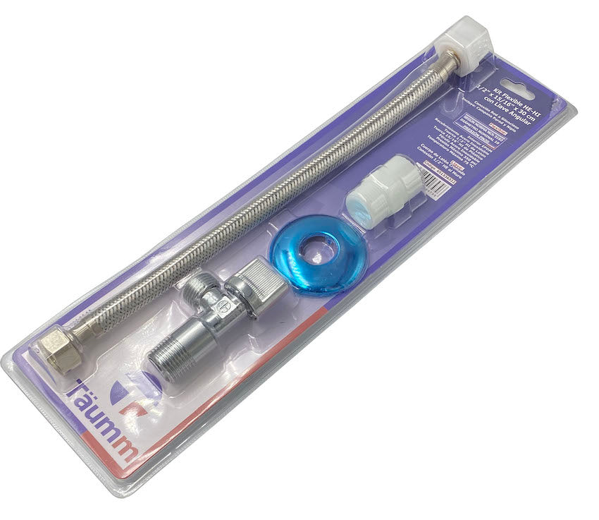 Flexible /Llave Angular1/2" x7/8" 35 cm