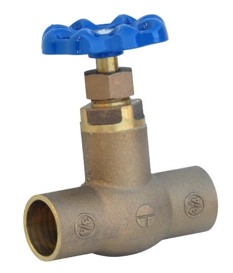 Llave Paso Cuello Muy Alto 3/4" Bronce