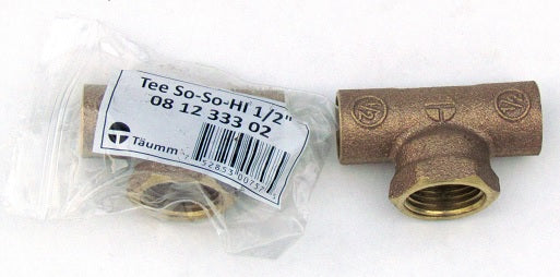 Tee So-So-HI 1/2" Bolsa