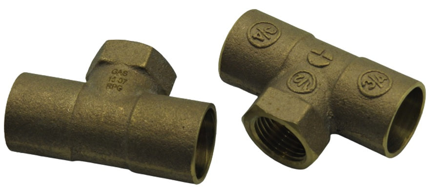 Tee So-So-HI 3/4x3/4x1/2" - GAS