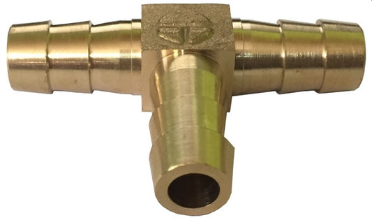 Tee Dentada 3/8" con 3 Abrazaderas