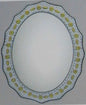 Espejo 60x80 Ovalado Puntos Amarillos