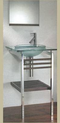 Cubierta 60x80 Cristal 2 patas y grilla