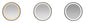 Espejo Circ 60 cm Led Triple, Bord.Metal
