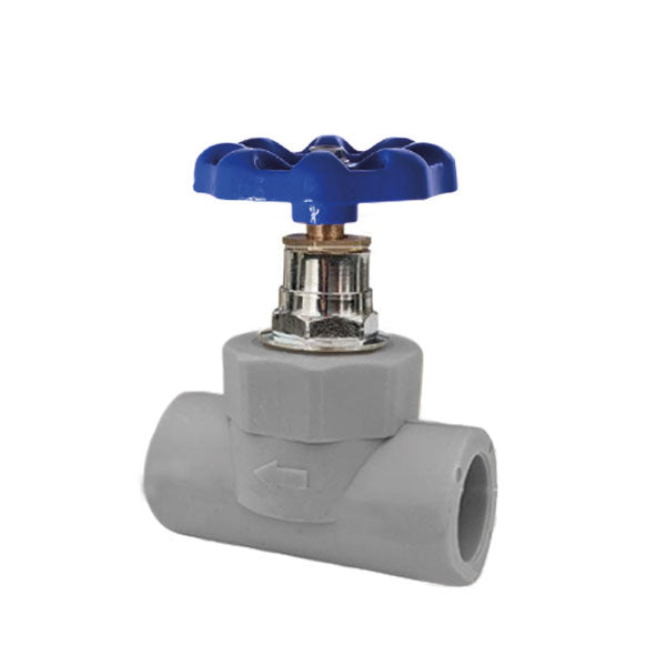 LLAVE DE PASO METÁLICA MANILLA AZUL PP-R – 32mm