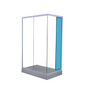 Repuesto Vidrio Fijo Chico Shower 120