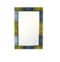 Espejo 60x90 Rectangular Ocre-Celeste