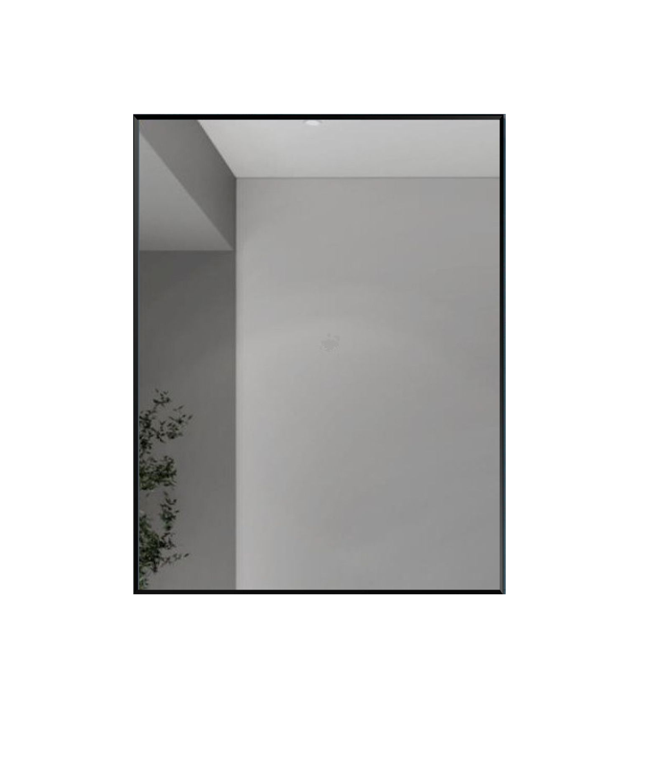 Espejo 70x50 rectangular con Marco Negro