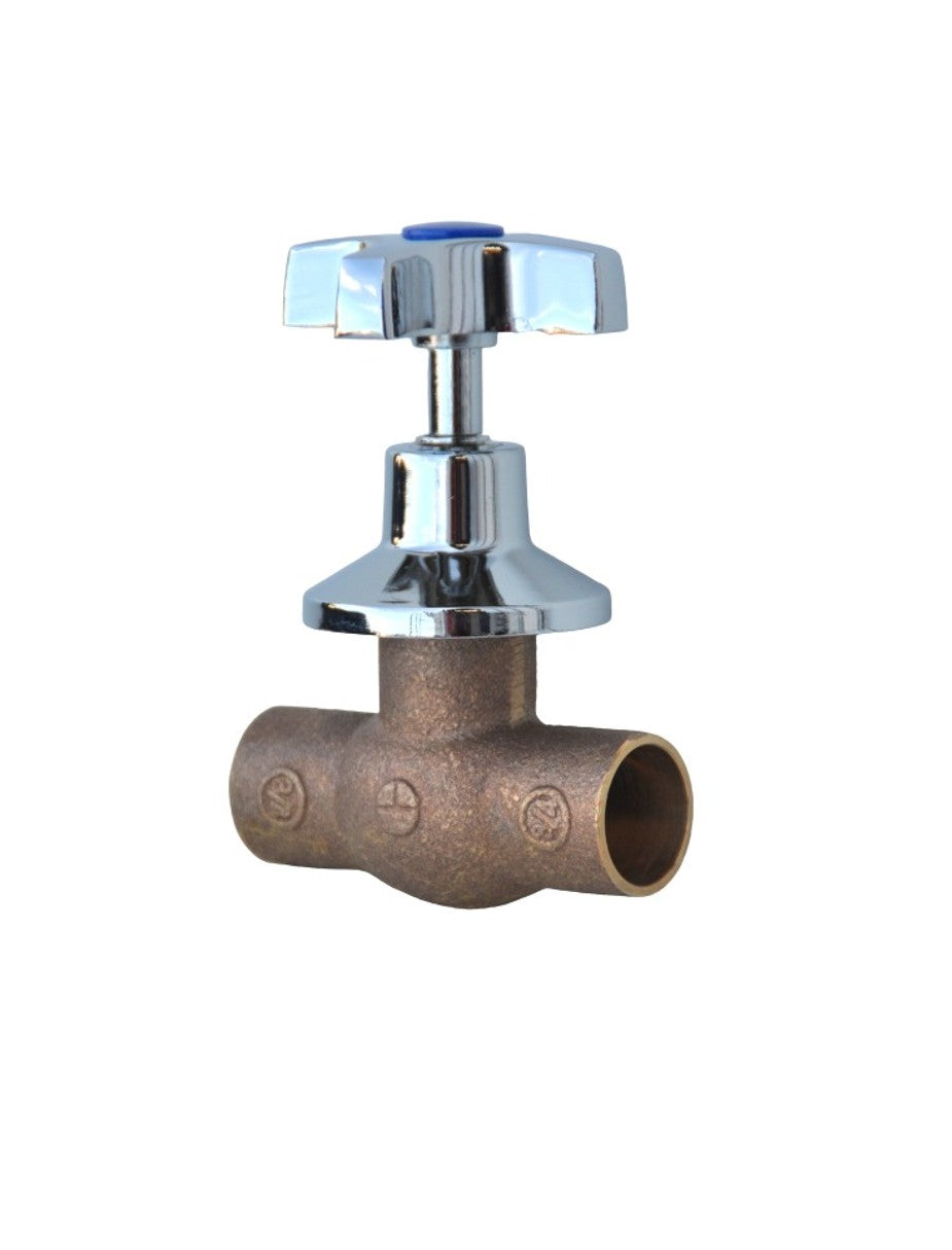 Llave Paso Camp. Cr.Man Cruz 3/4" Bronce