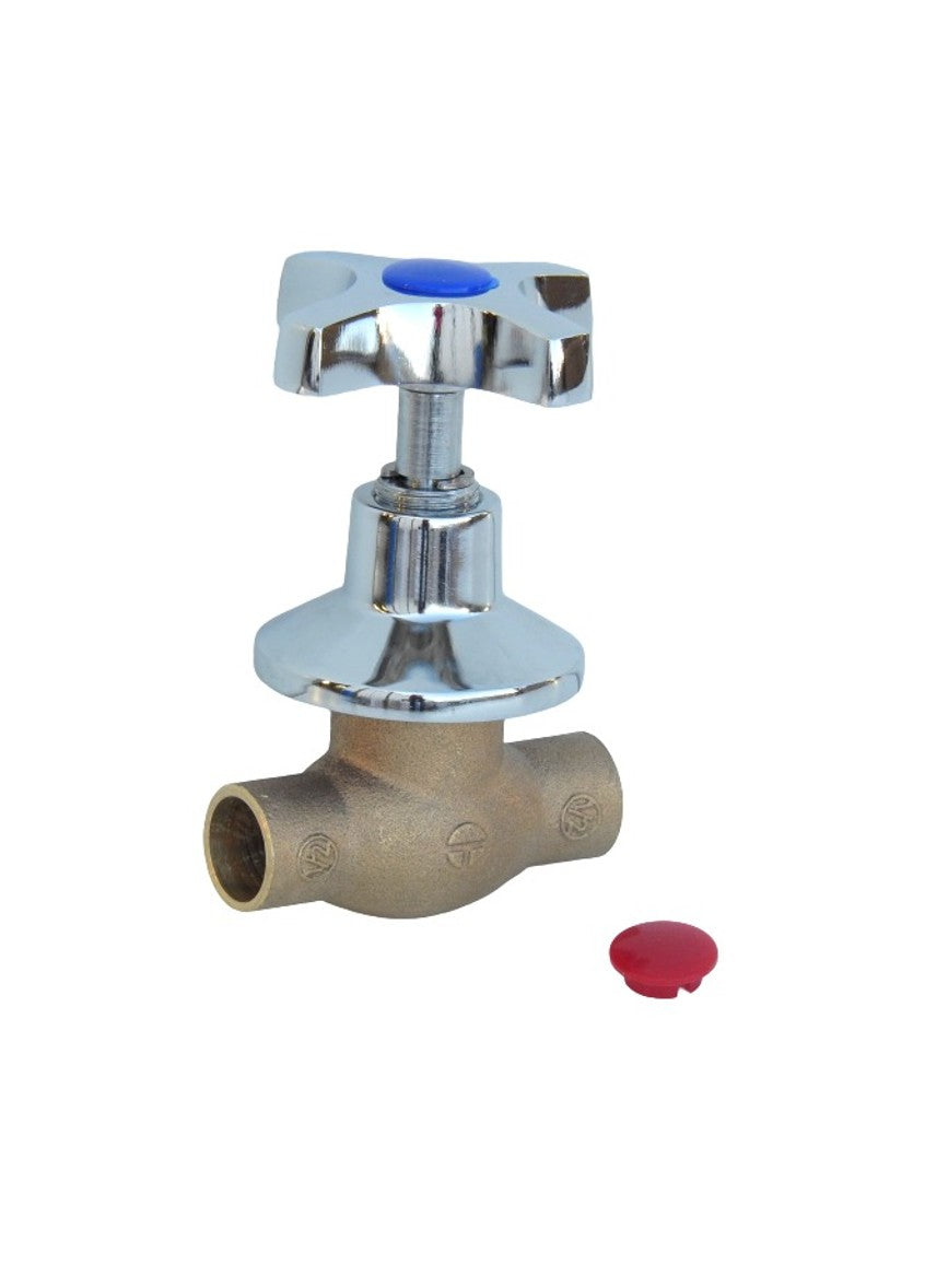 Llave Paso Camp. Cr.Man Cruz 1/2" Bronce