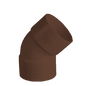 CODO 80mm x 45º MARRÓN