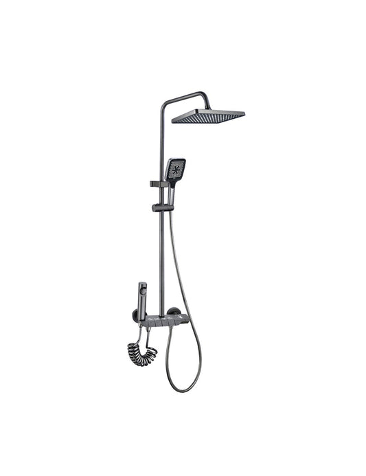 Columna Ducha con Teclado - Gun Metal