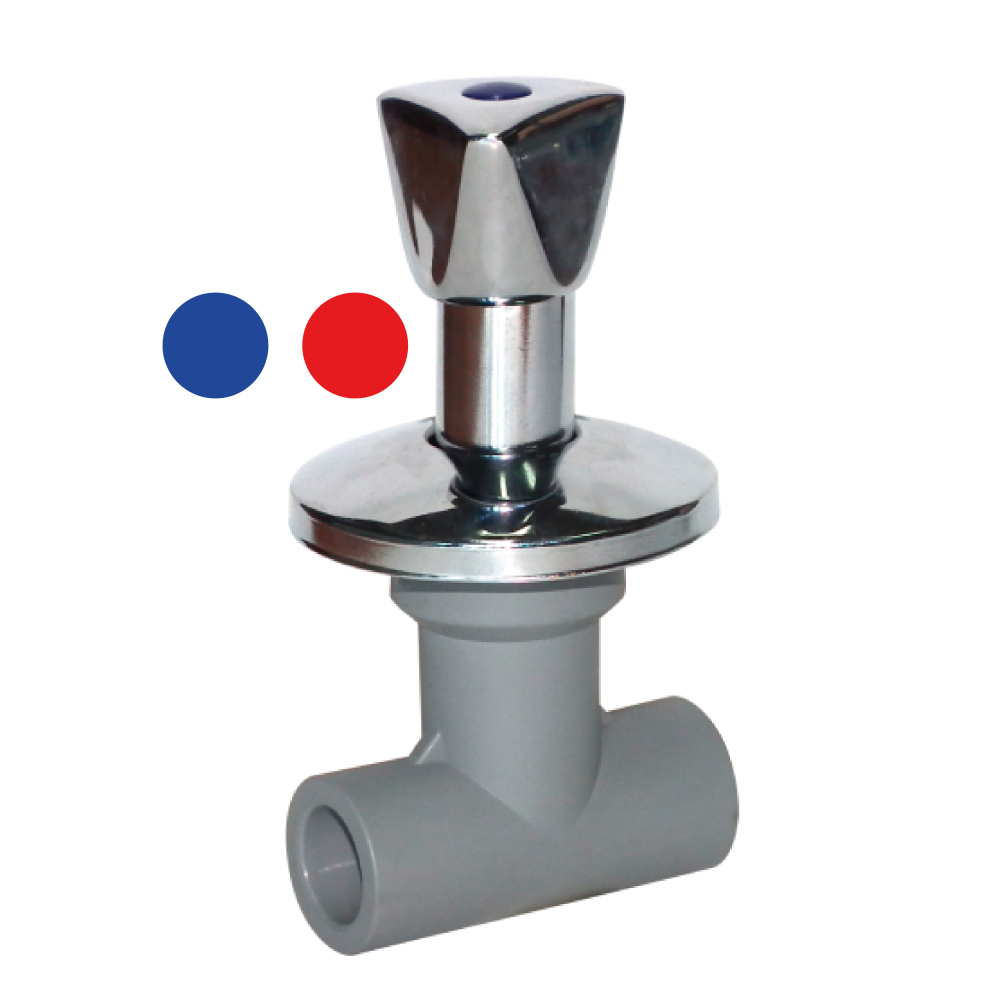 LLAVE DE PASO METÁLICA / VASTAGO LARGO – 20mm