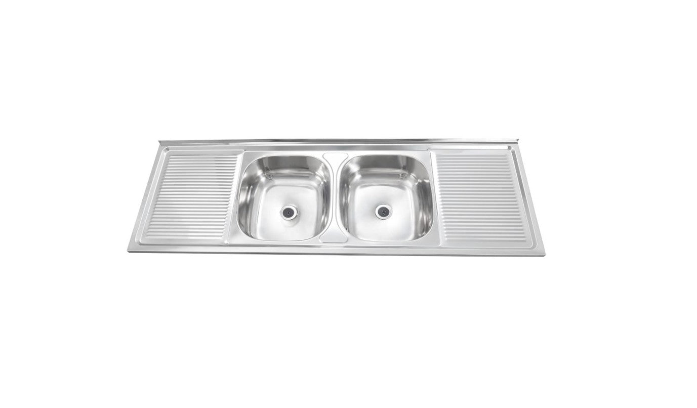 Lavaplatos150x50 (2B+2S) Sobreponer p/MMando