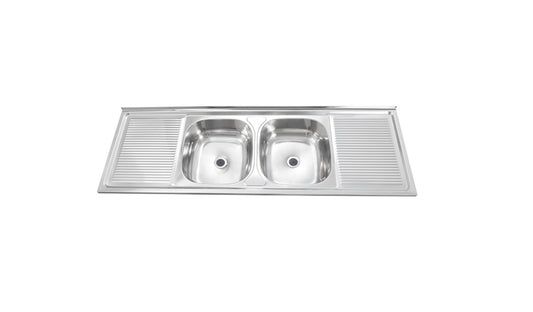 Lavaplatos180x50 (2B+2S) Sobreponer p/MMando